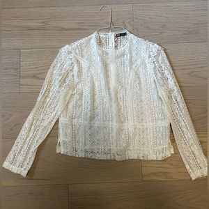 White lace Zara blouse